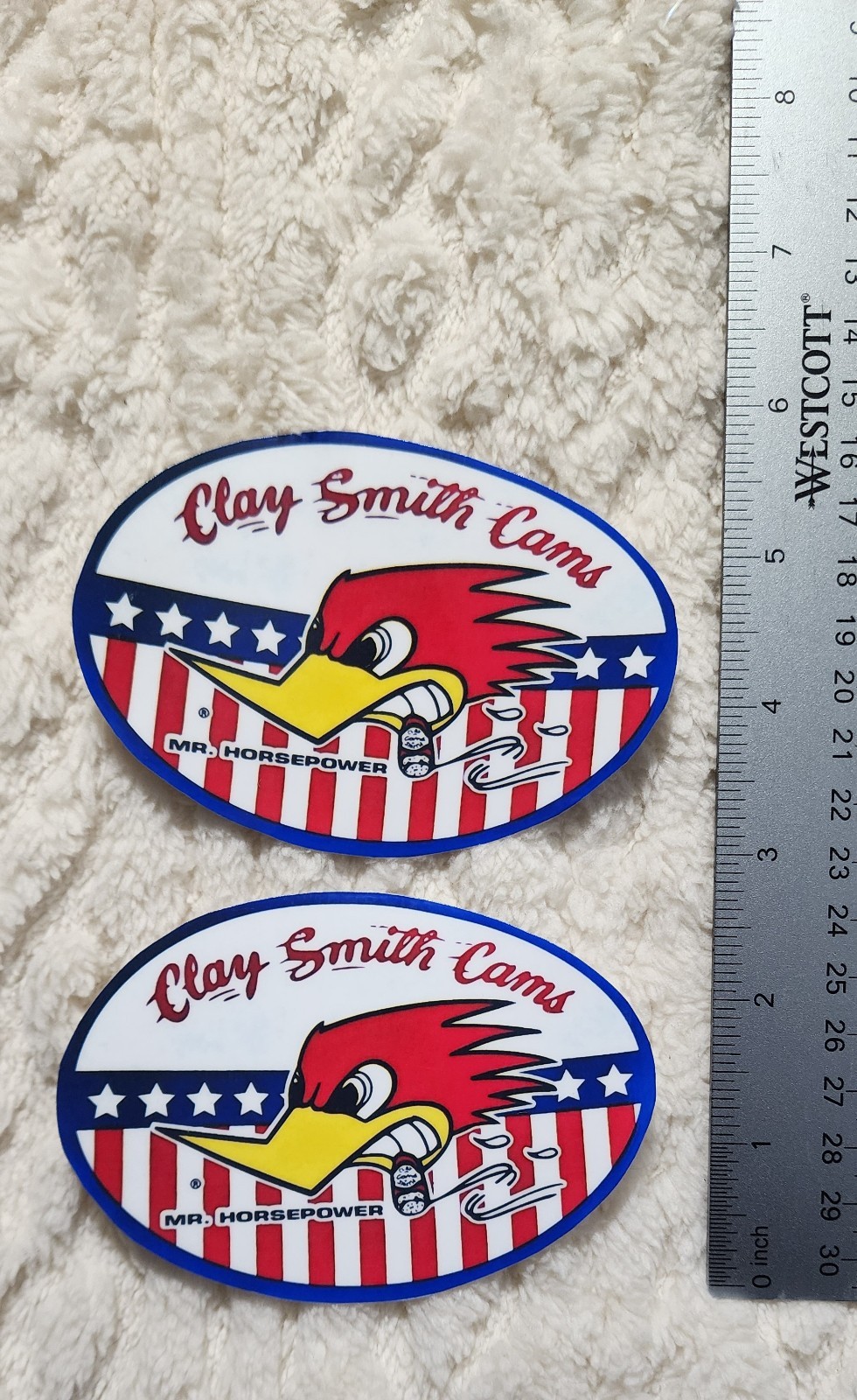 ✨️2 Pack✨️ Clay Smith Cams 3×3 Vinyl Sticker | Mr. Horsepower Hot Rod Decal