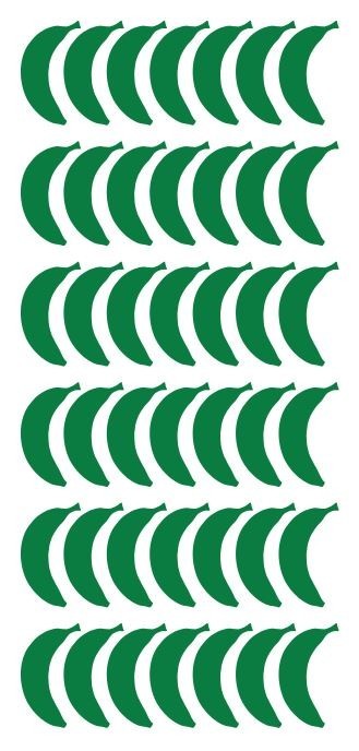 Banana Stickers Sticker 1-1/4" DC36-068 Green