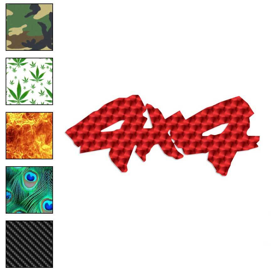 4×4, Vinyl Decal Sticker, 40 Patterns & 3 Sizes, #778