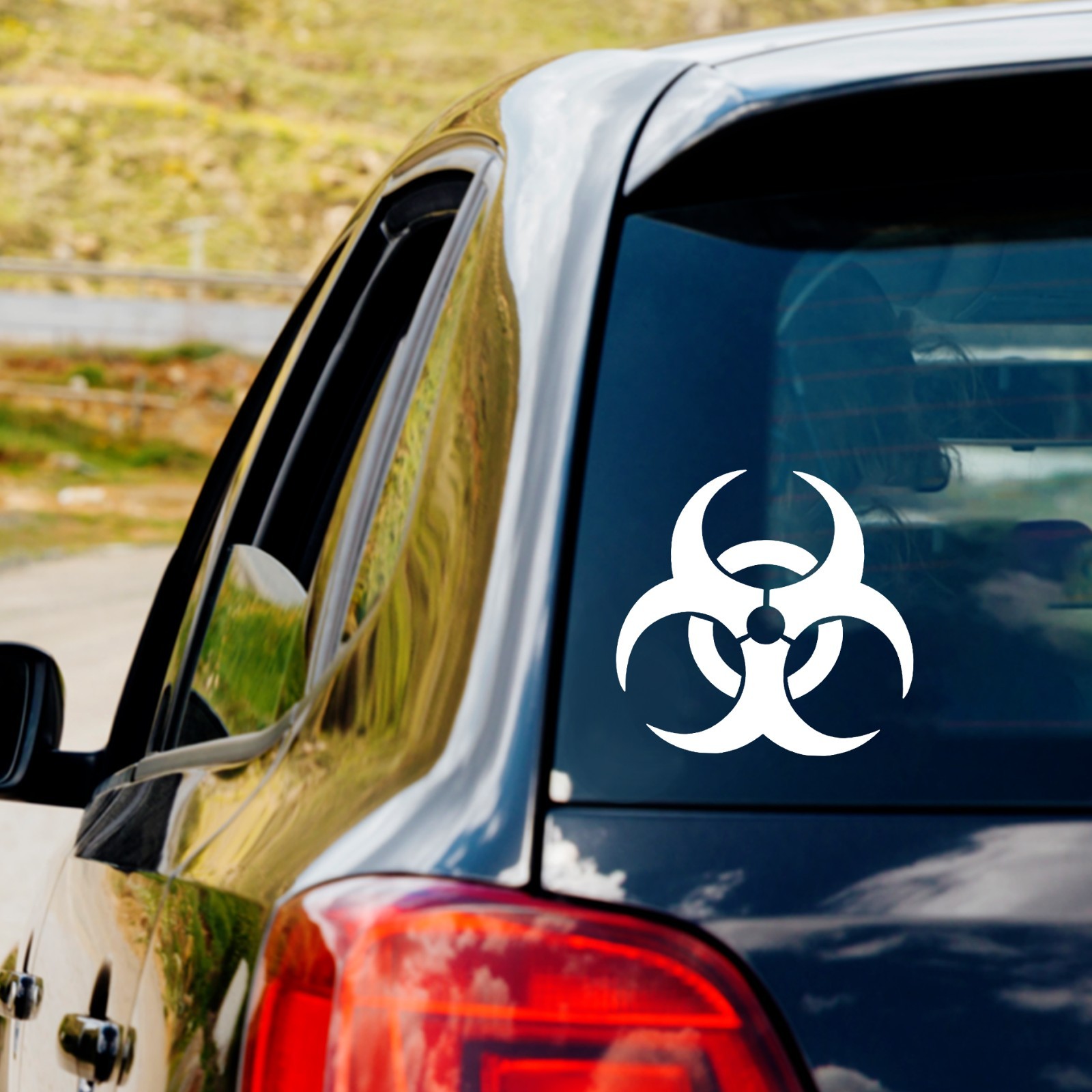 Biohazard Sign Vinyl Decal Sticker Car Truck Window Laptop Symbol Warning Hazard