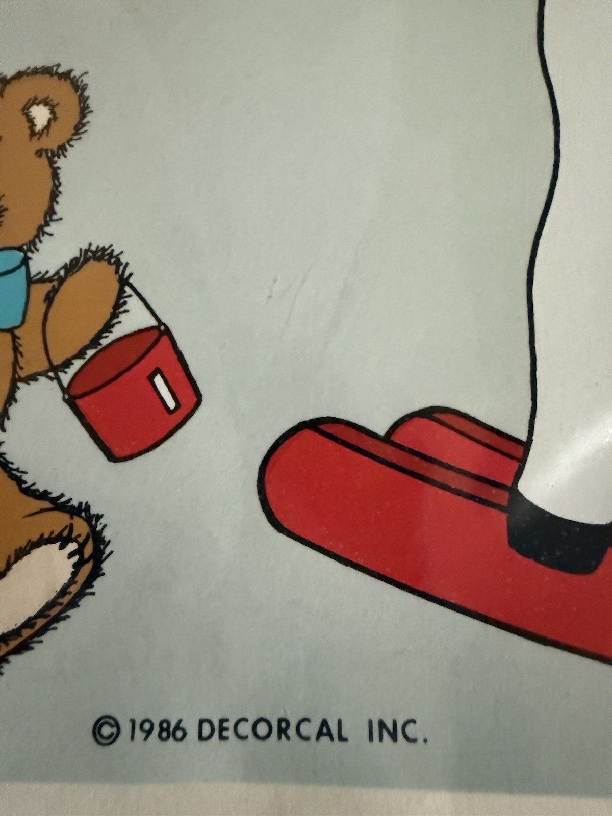 Vintage 1986 Decorcal Handpainted Decals Teddy Bears at Play B-35 stickers