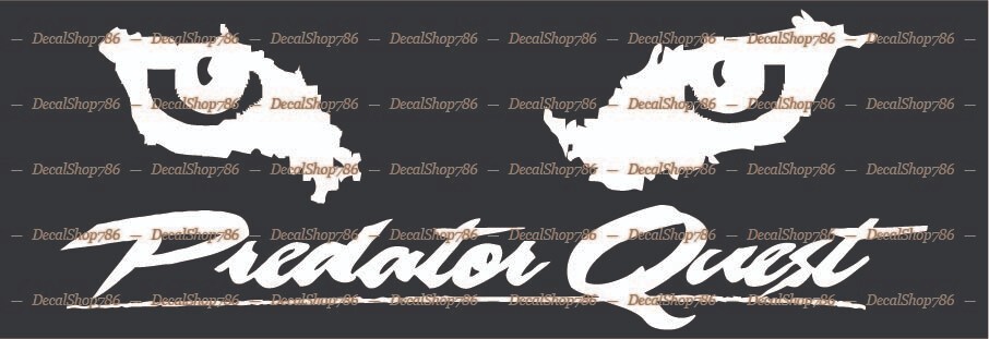 Predator Quest Riflescopes – Outdoor Sports – Vinyl Die-Cut Peel N' Stick Decals