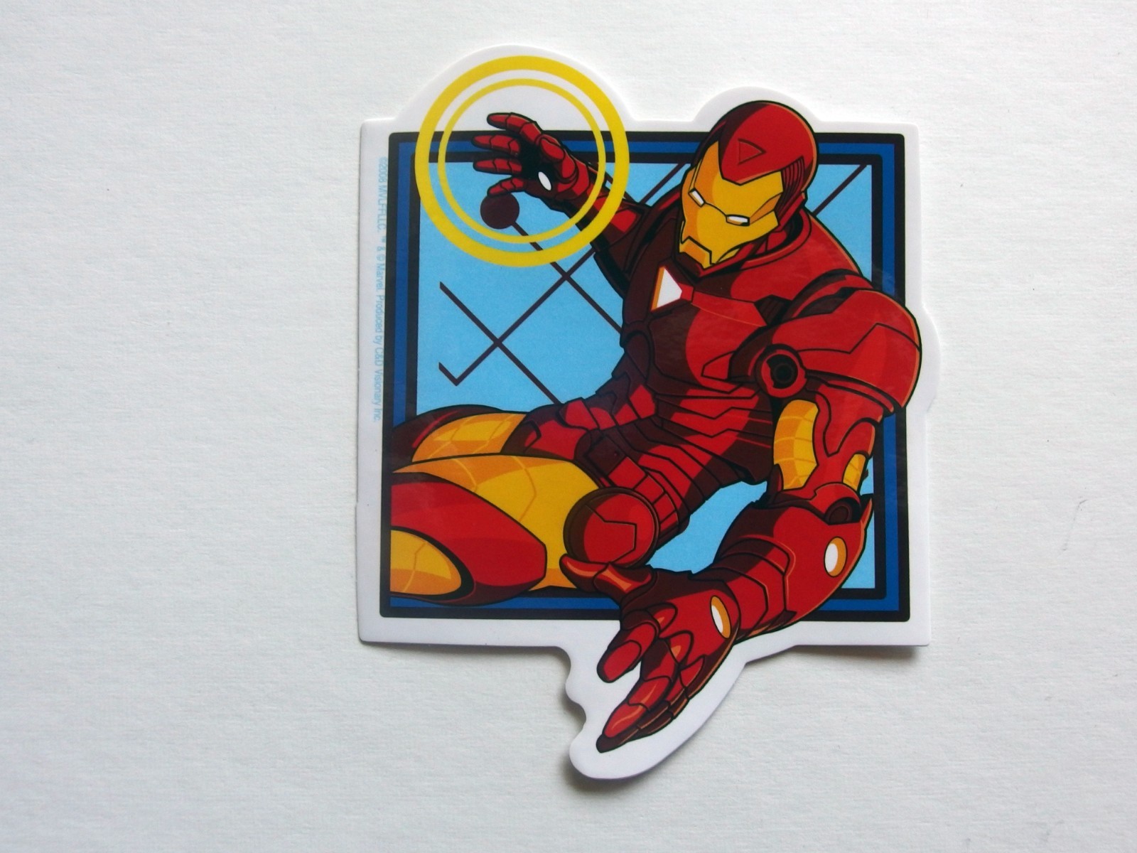 Iron Man Invincible Logo Sticker Marvel C&D Visionary 2008 3.25" x 4.25"