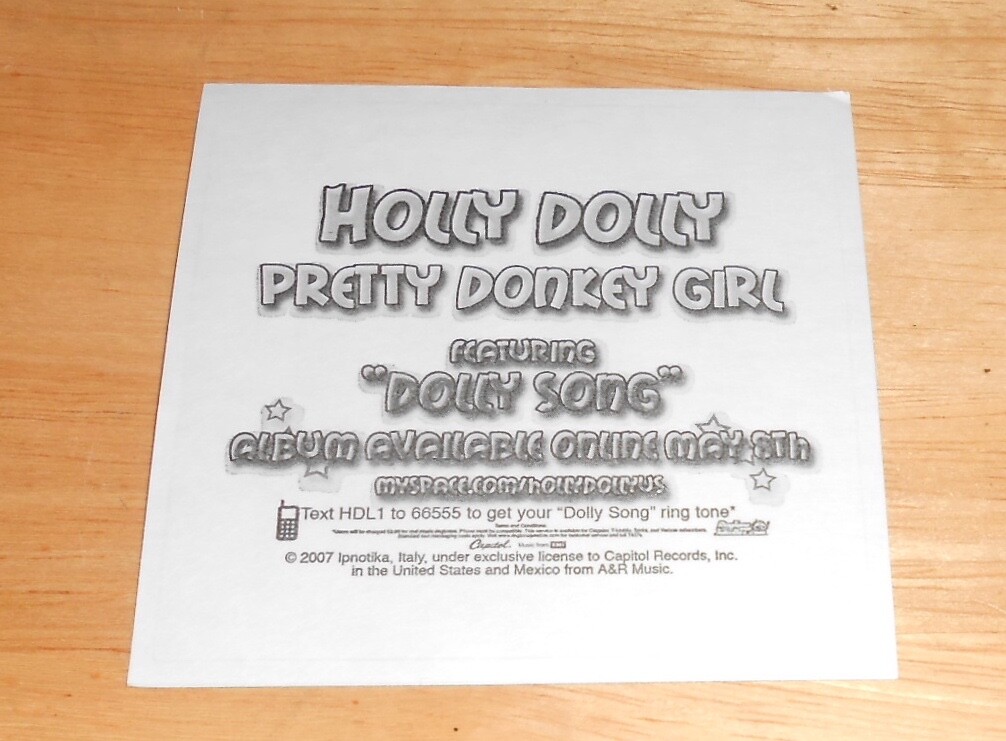 Holly Dolly Pretty Donkey Girl Sticker Promo (square) 3×3 Animated Pop