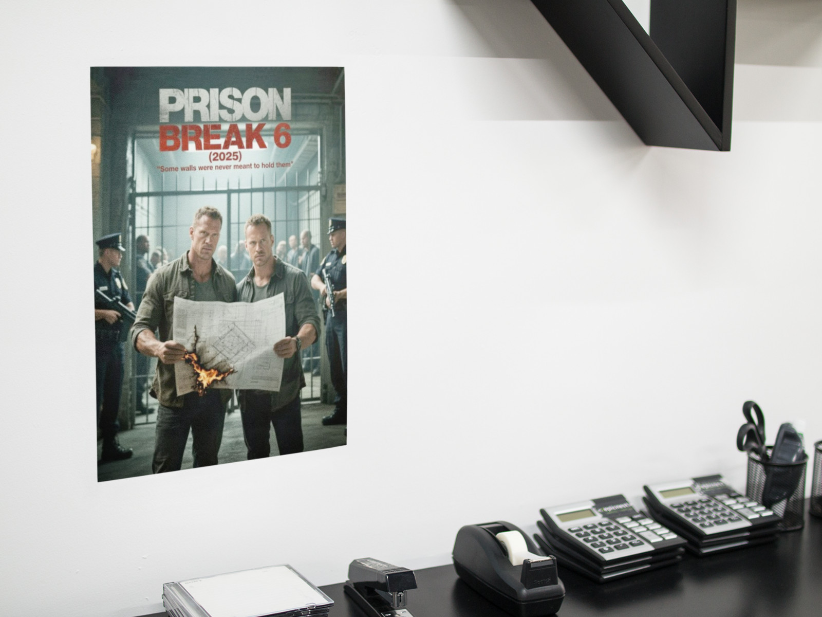 Crime Drama TV Series Style Wall Vinyl Decal Poster Print Removable Adhesive