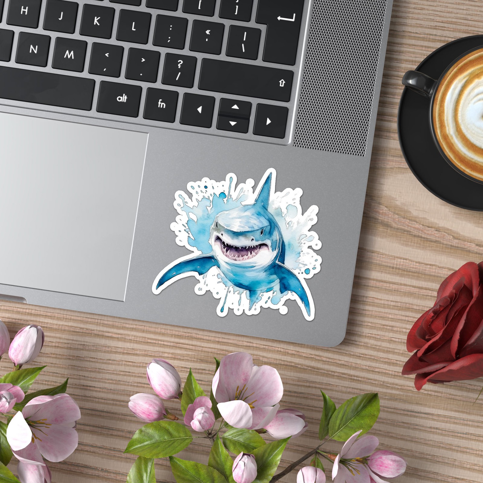 Great White Shark – Vinyl Decal Sticker – Car Window Laptop – ebn9875