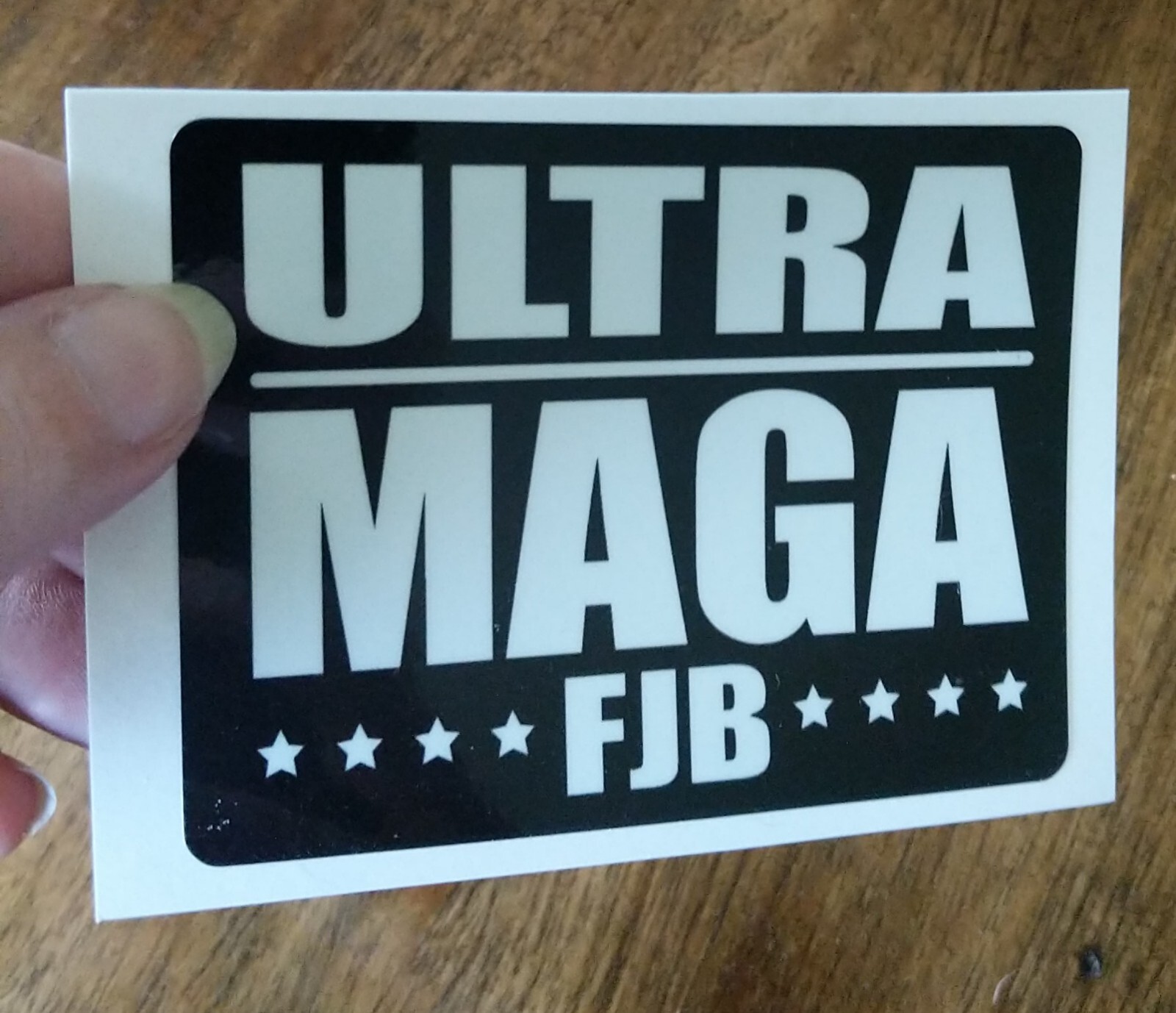 3.5" Ultra MAGA Decal Vinyl Sticker FJB Anti Biden Trump Brandon USA Stars Flag