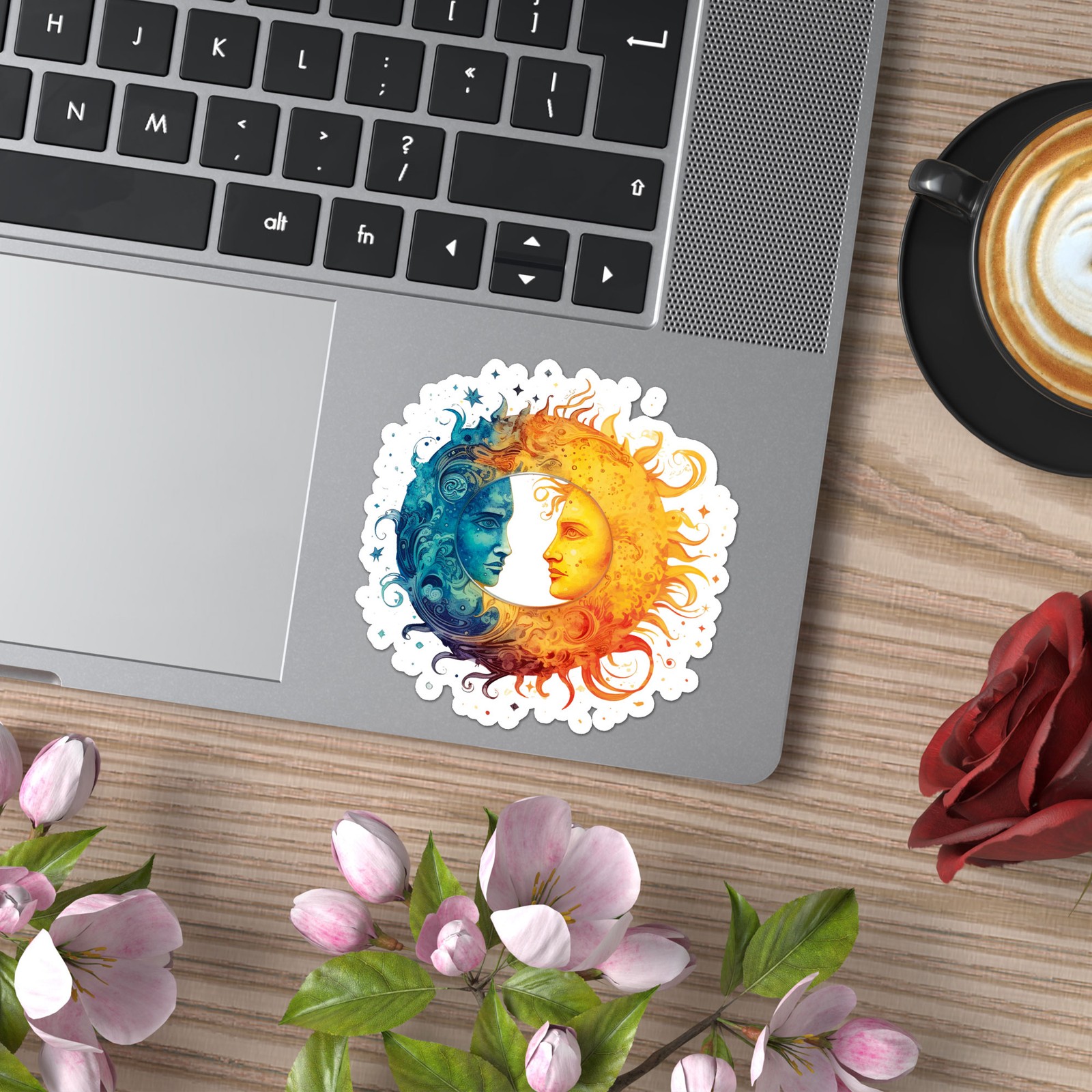 Sun Moon Day Night – Vinyl Decal Sticker – Car Window Laptop – ebn11968