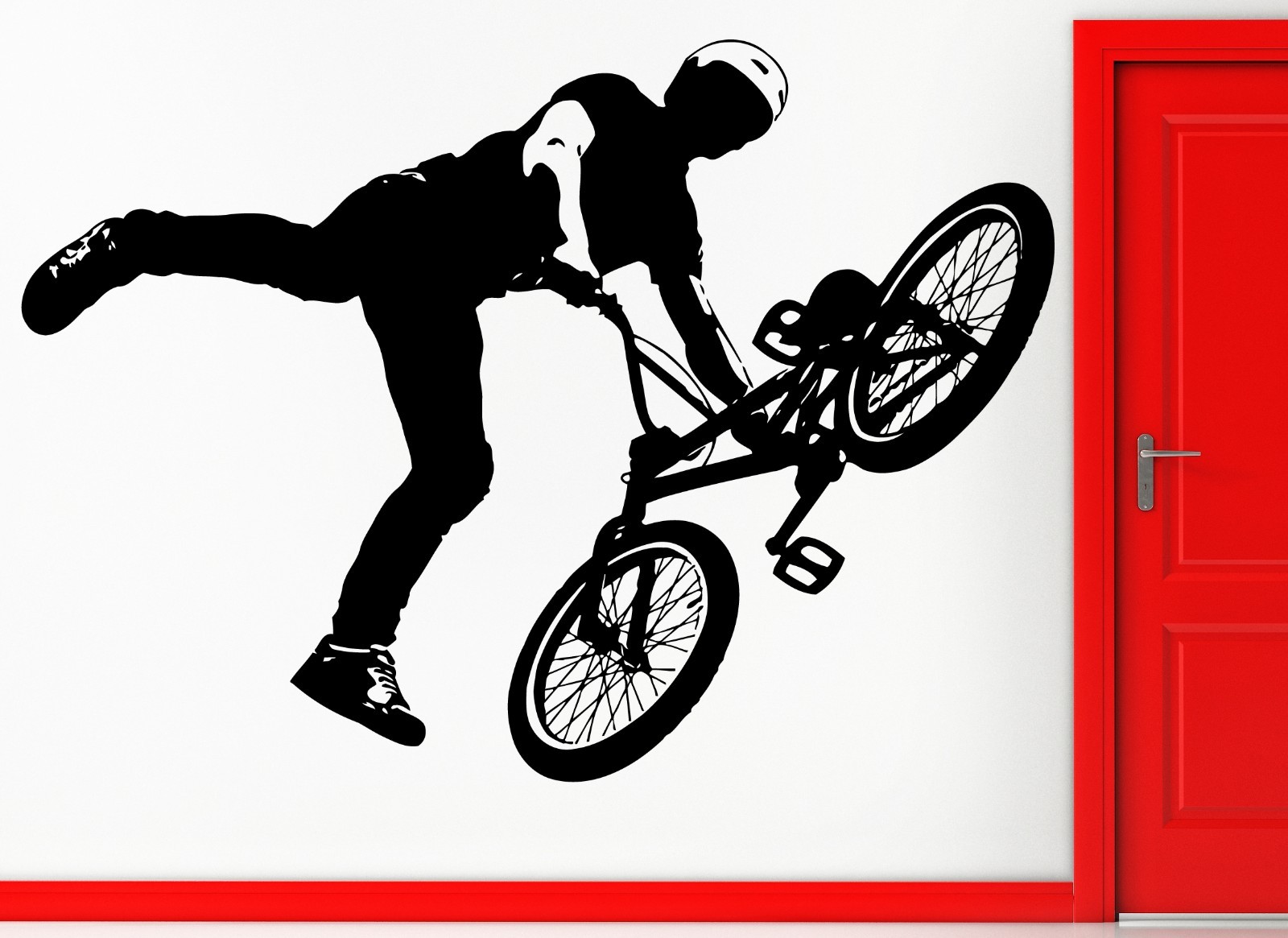 Wall Stickers Vinyl Decal BMX Bike Biker Bicycle Extreme Sport Decor (z2312)