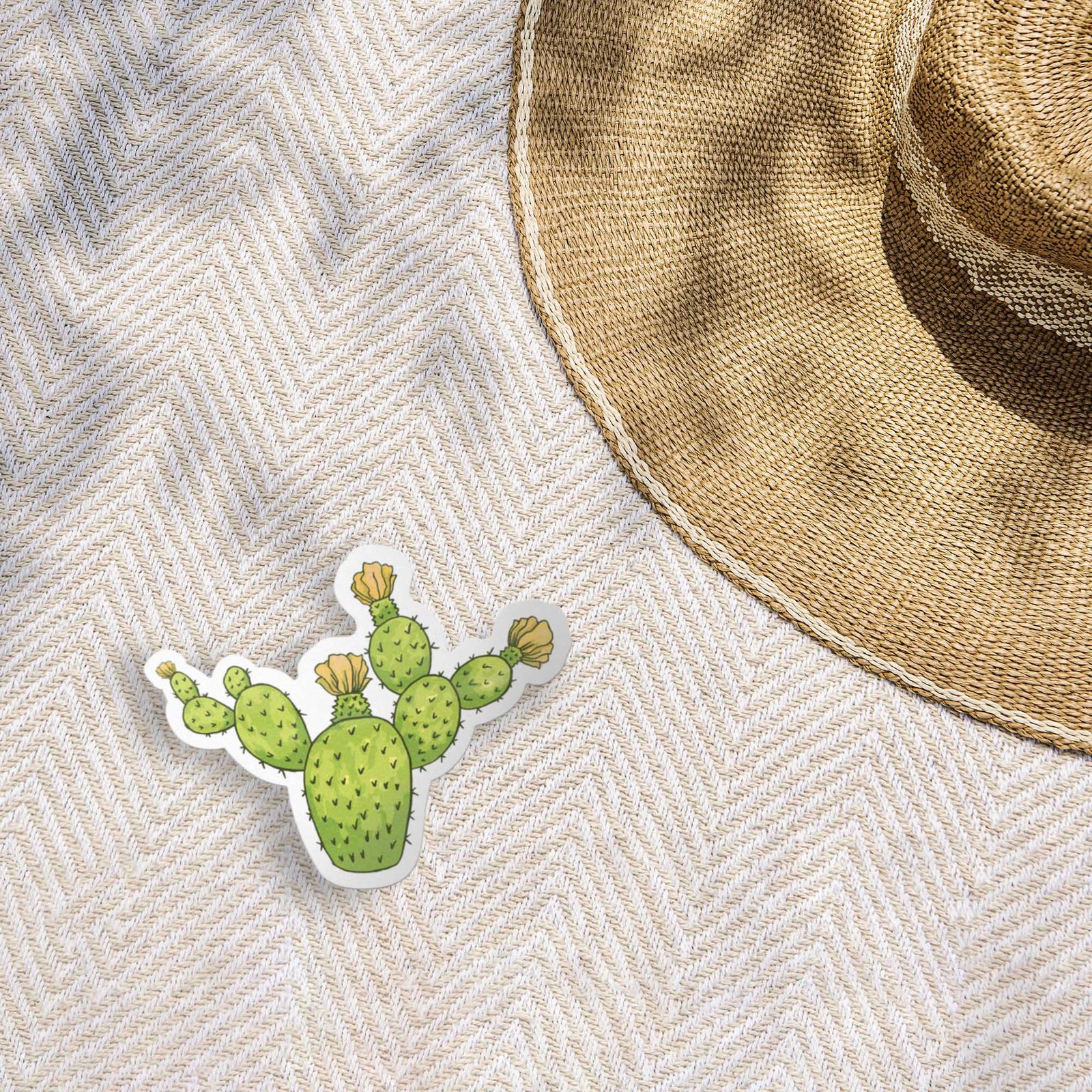Prickly Pear Cactus Sticker