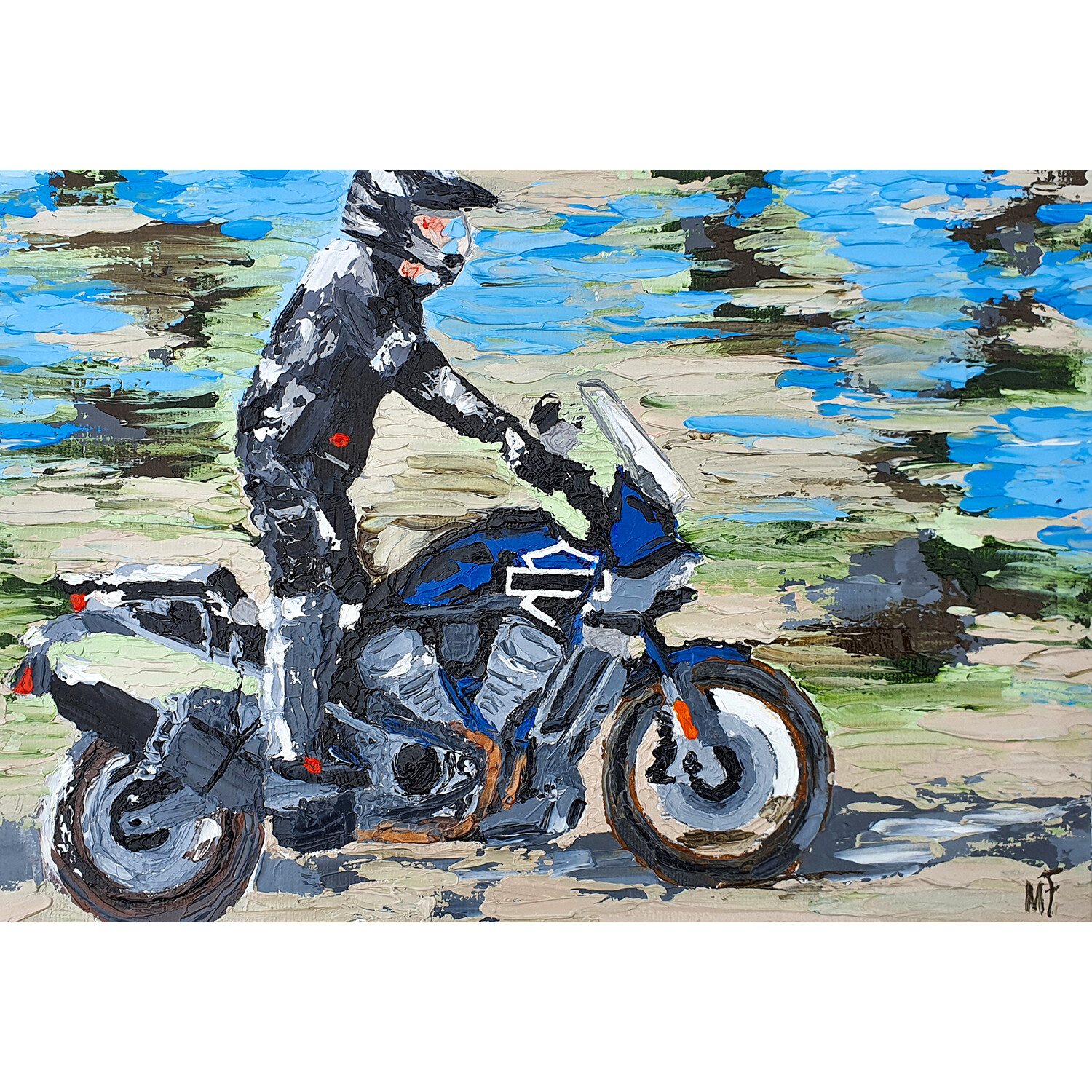 Stickers Harley Davidson Pan America Motorcycle Original Artwork Motorbike Biker