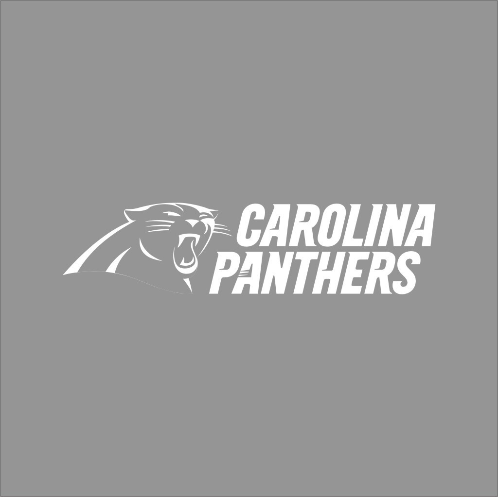 Carolina Panthers #3 NFL Team Logo 1 Color Vinyl Decal Sticker Window Car Wall