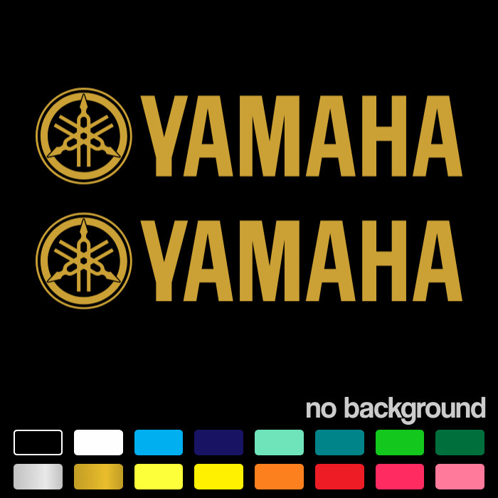 (2) Sticker for Yamaha Decal Motorcycle Boat Tank Wheel Bike yz yzf fzr r1 r6