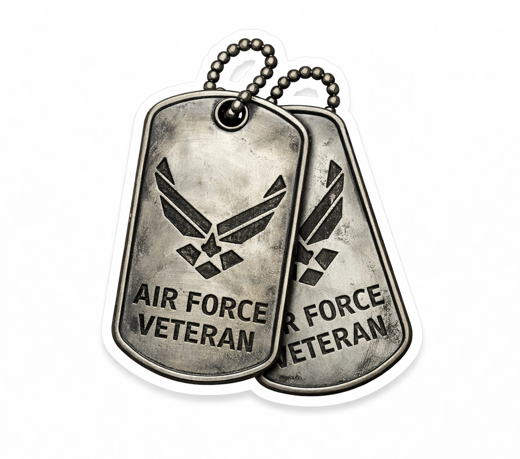 US Air Force USAF Vinyl Decal Sticker Veteran Military American Flag USA 11