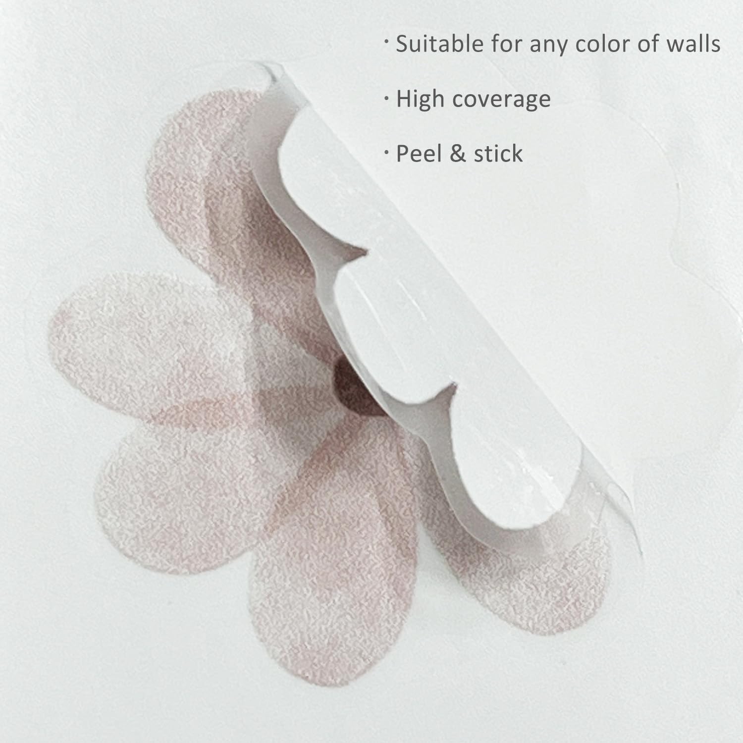 Daisy Wall Stickers, 84 PCS High Coverage Peel and Stick Decor for Living Spaces