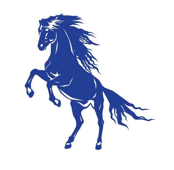Horse Stallion Galloping #4, 4-21" Outdoor Die Cut Vinyl Decal Sticker