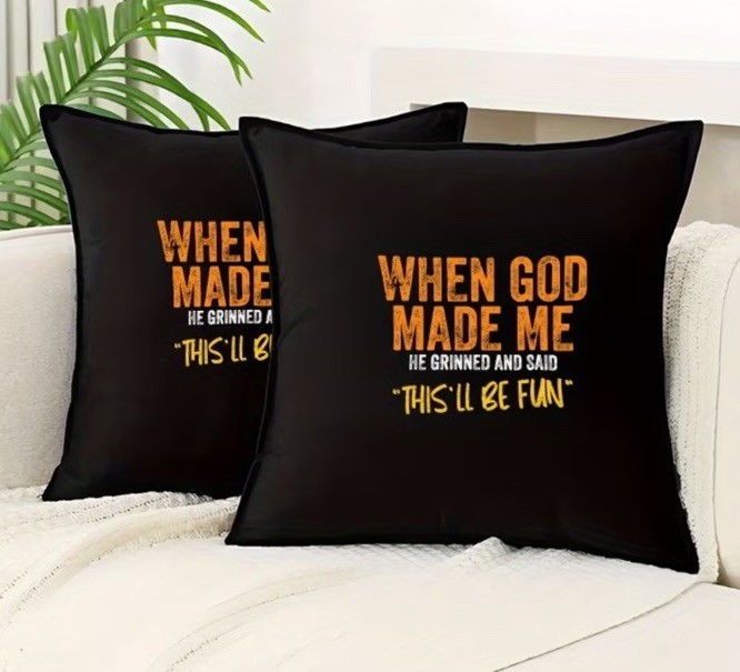 When GOD Made Me He Thought This Will Be Fun Iron On Transfer Decal T Shirt