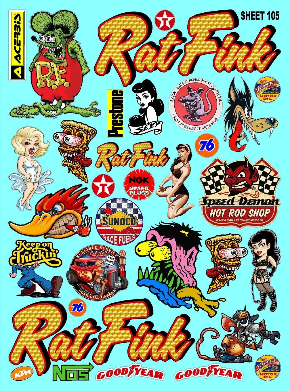 Clear Matte Vinyl Sticker Sheet #105-R/C MODEL Decal fits 1/10-1/16 ScaleTRAXXAS
