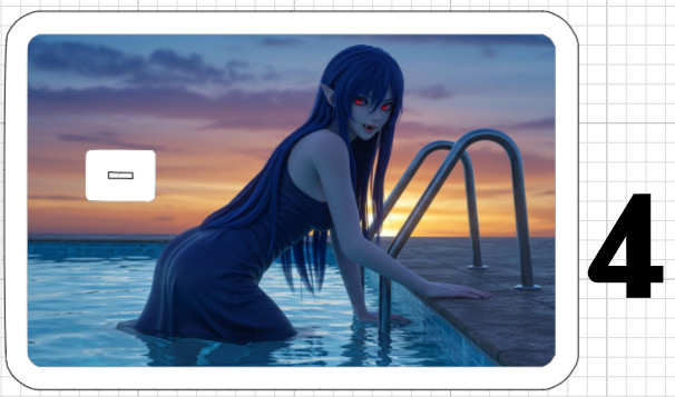 Sexy Vampire Credit Debit ATM Card Skin Sticker Anime Girl Ecchi Emo Gothic Goth