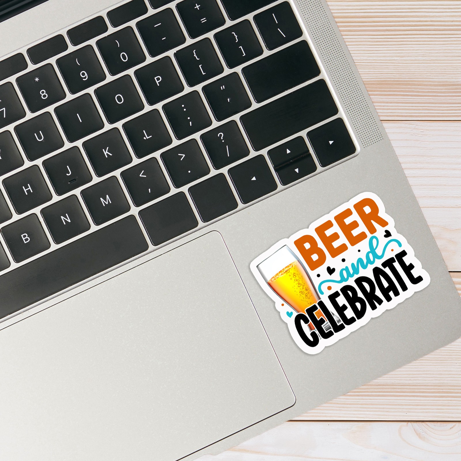 Beer and Celebrate – Vinyl Decal Sticker – Car Window Laptop – #941
