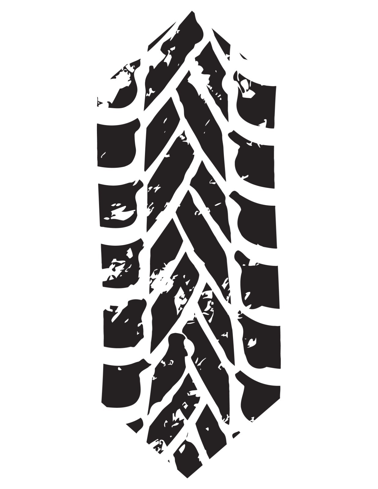 Tire Tracks Wall Decal, Race to Style with Tire Tracks Wall Decals se196
