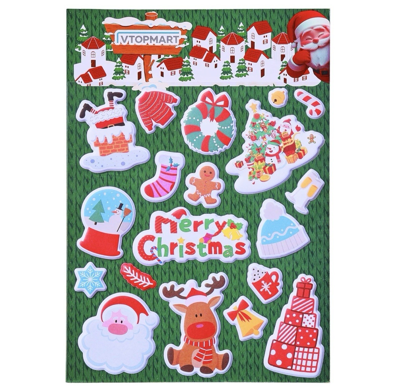 Christmas Decoration Stickers, Christmas Party Gifts for Kids Teens and Adults
