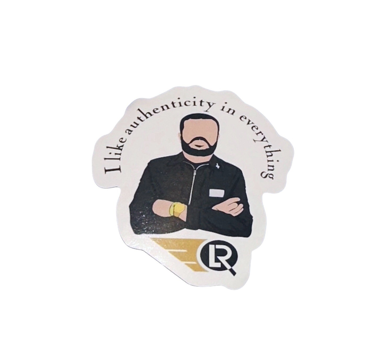 Brand New- “I Like Authenticity In Everything” K.J. Fashion Icon Decal Sticker