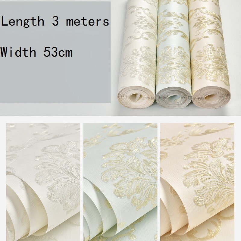 3 Meter Wallpaper Wall Sticker Self-adhesive Floral Decal Bedrooom Living Room