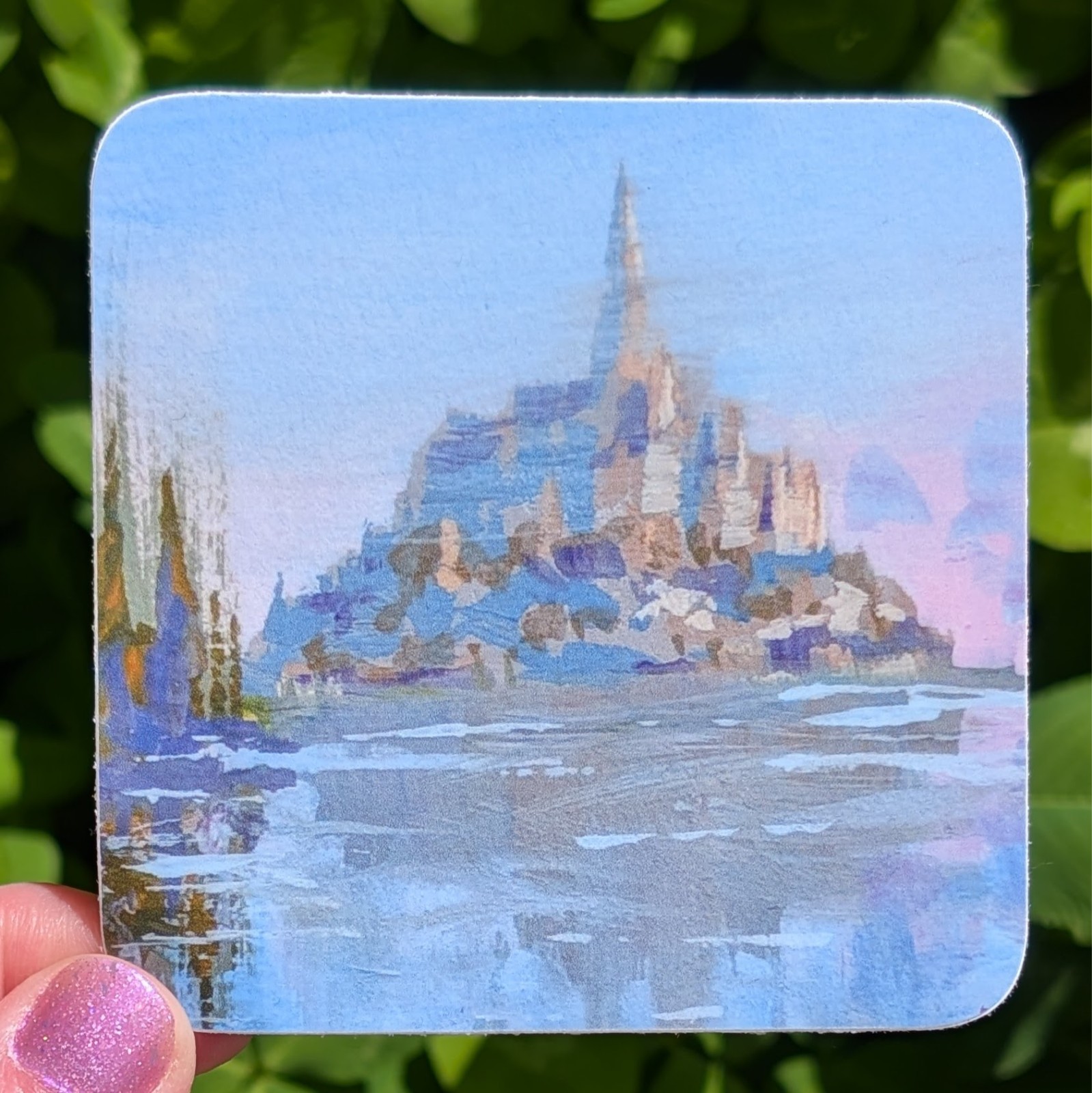 Sticker – Dawn Castle Reflection Decal – 3"