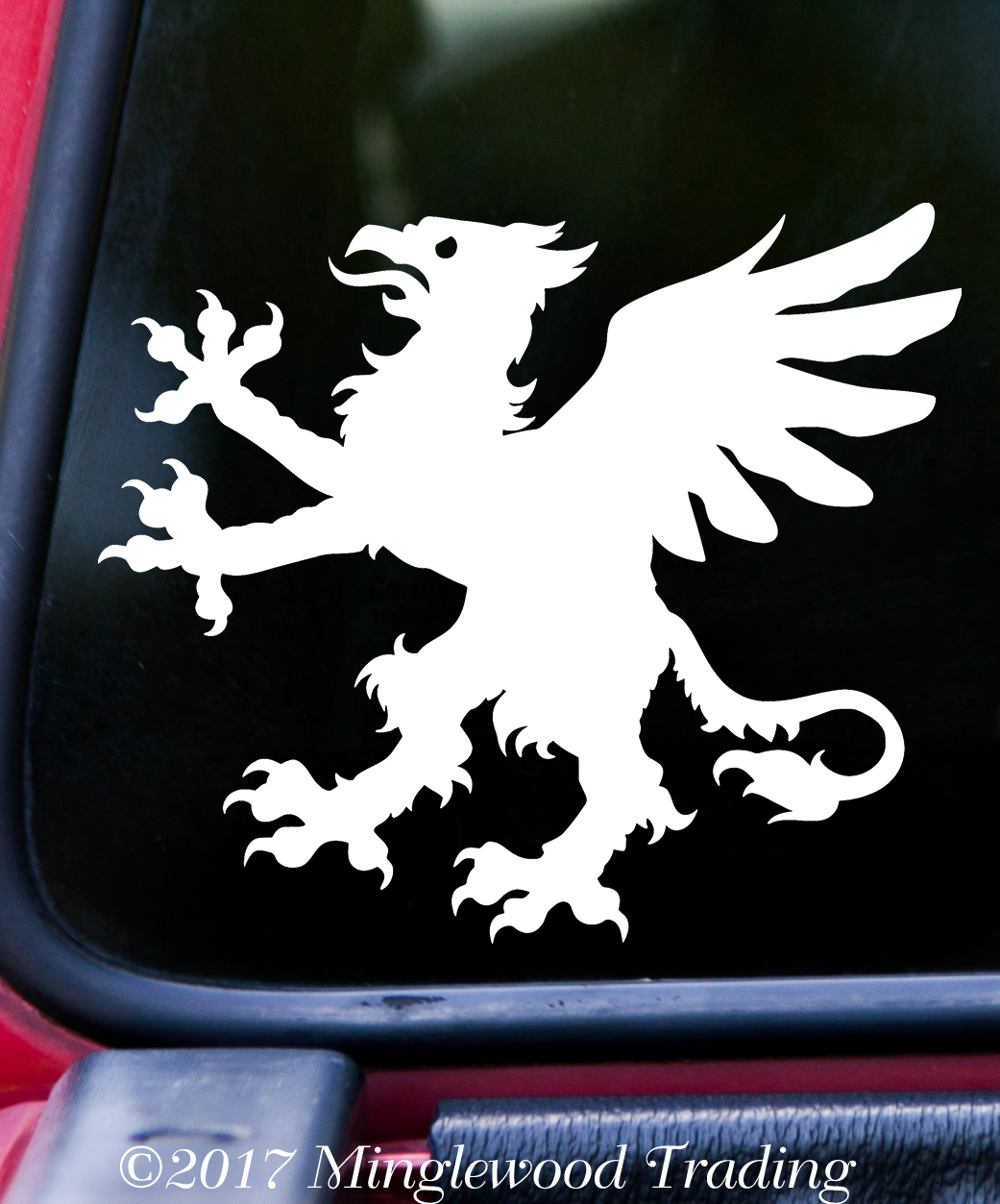 HERALDIC GRIFFIN -V1- Vinyl Decal Sticker – Coat of Arms Heraldry Lion Eagle