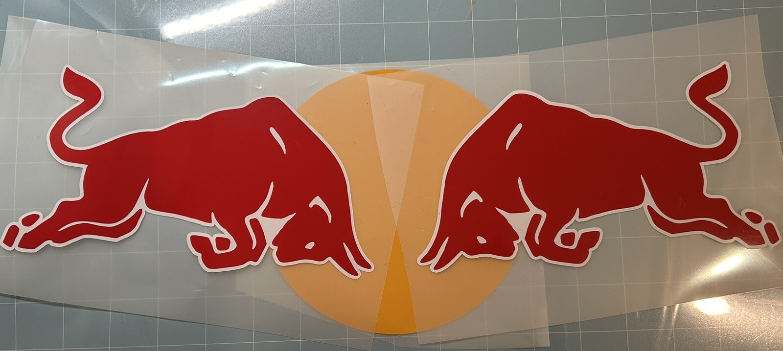 two bulls right and left vinyl Decals stickers motorcycle, cars