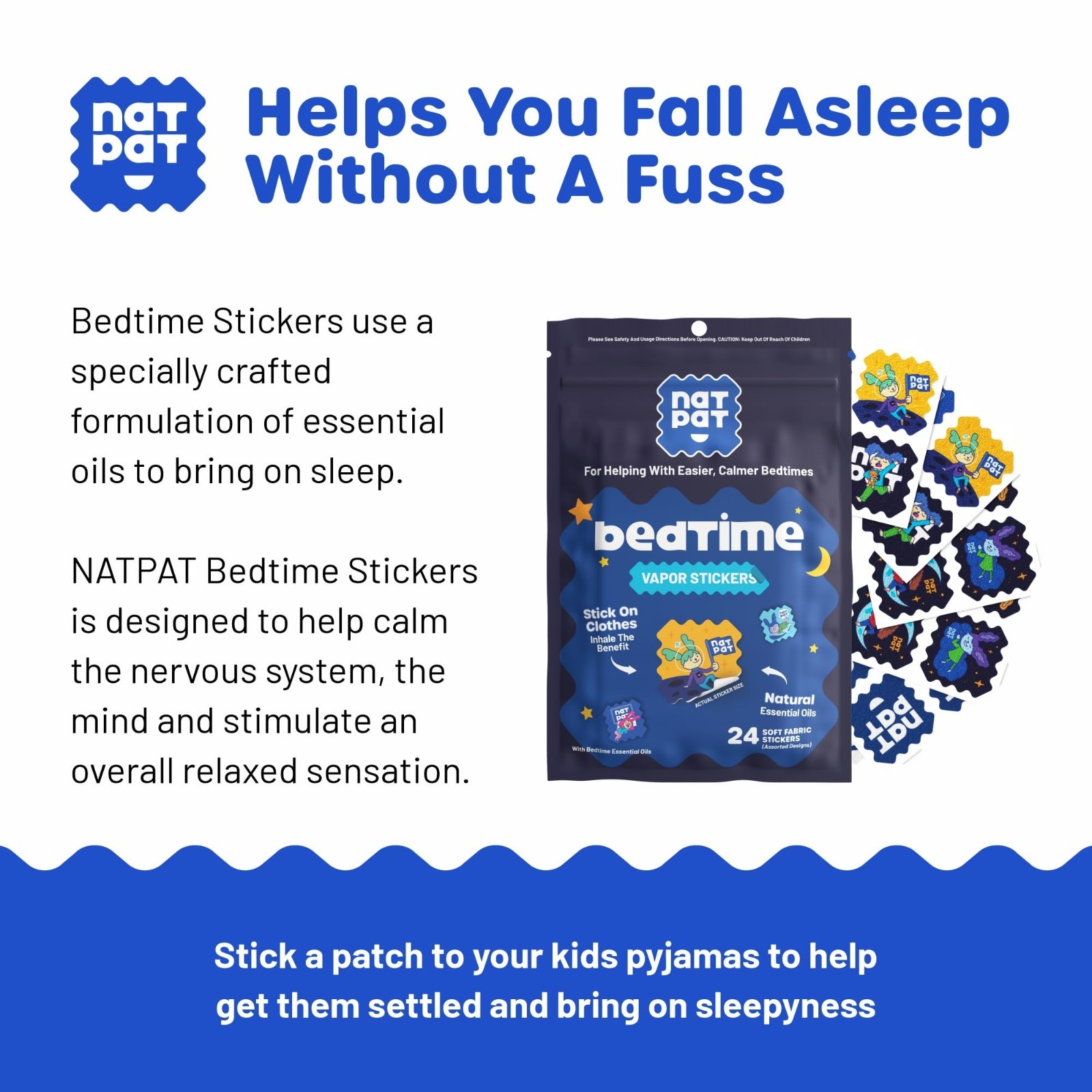 Sleepy Patch Stickers for Kids & Adults | Natural Sleep Aid, Melatonin Free, 24