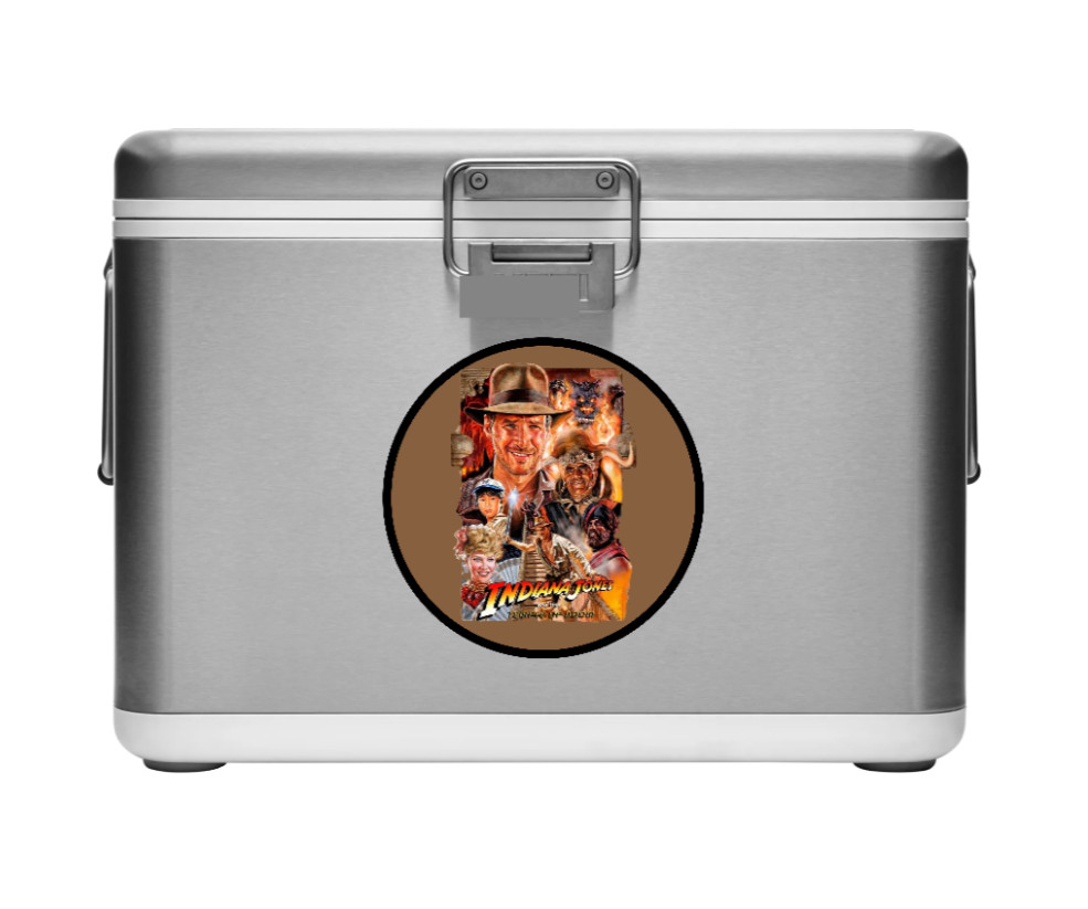 Movie – Indiana Jones – 4" Handmade Vinyl Decal Vehicle Laptop Cooler Cup 26-3