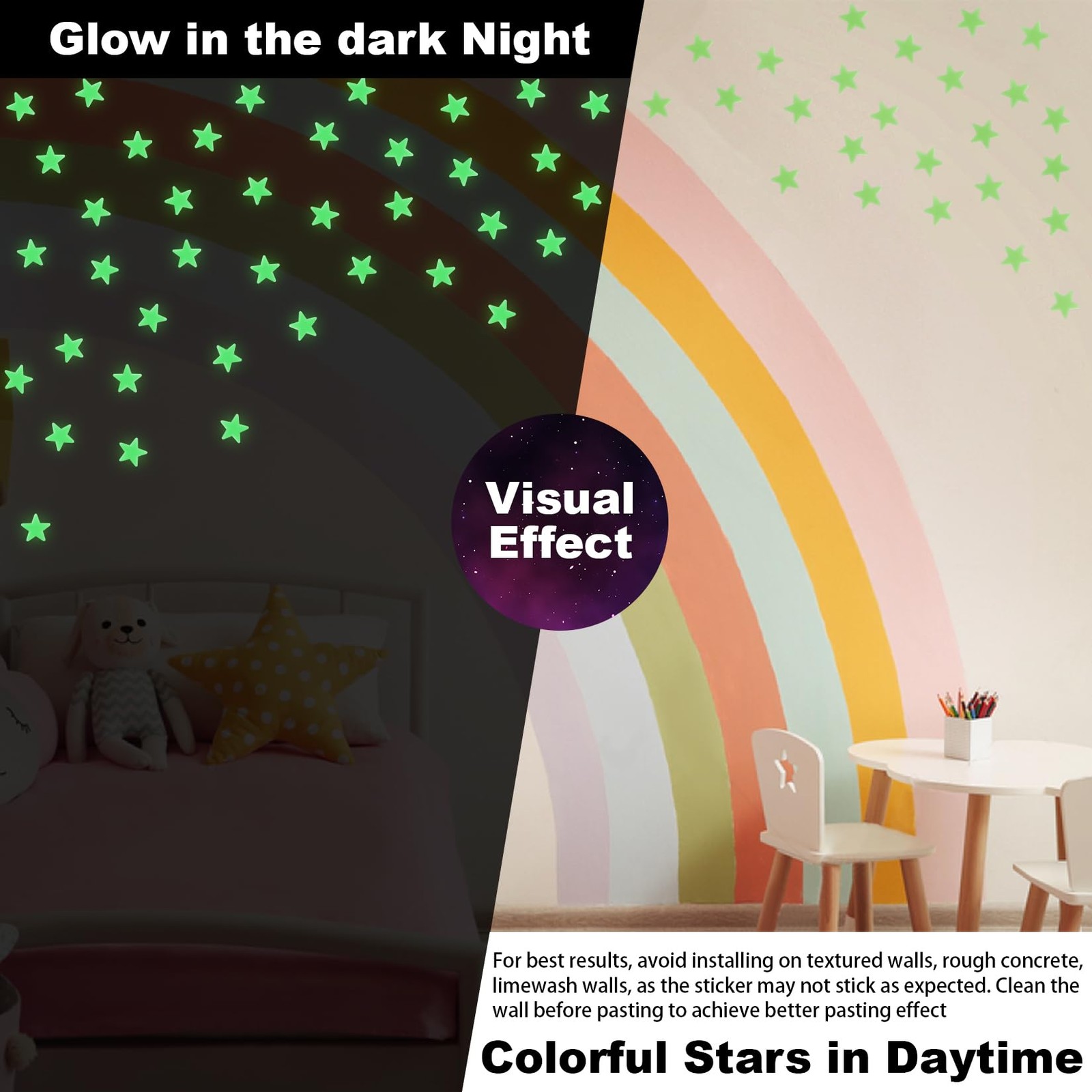 MAQIHAN 200 Glow in The Dark Stars for Ceiling – Green Glowing