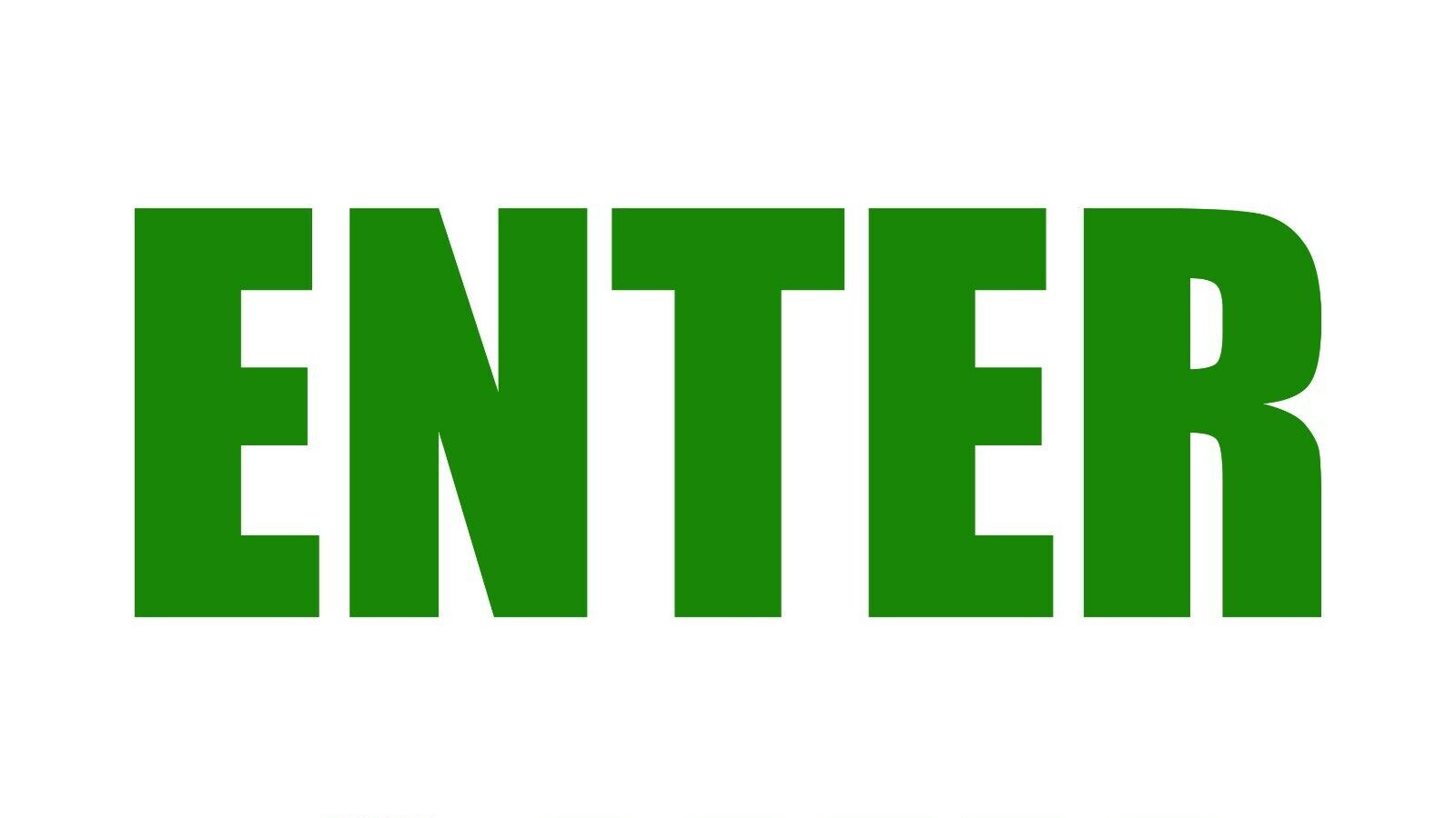 Enter Sticker – Entrance Decals – Choose Color Size