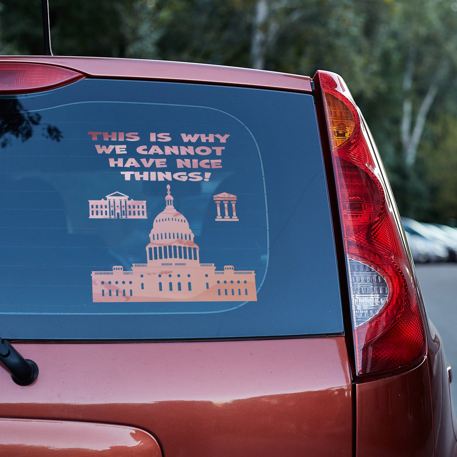 This is why we cannot have nice things Vinyl decal anti government funny
