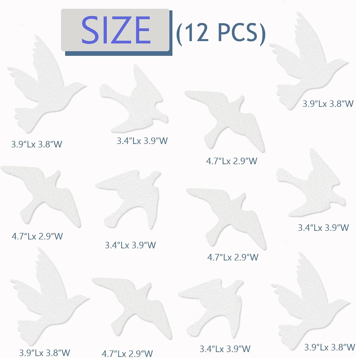 UV Reflective Anti-Collision Window Bird Stickers Decals Glass Door Protect and