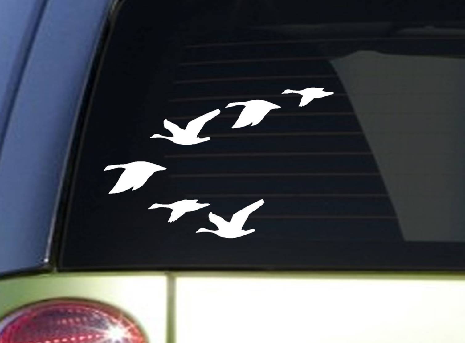 Flying Geese V Formation *I852* 8 inch Sticker goose decal ˜