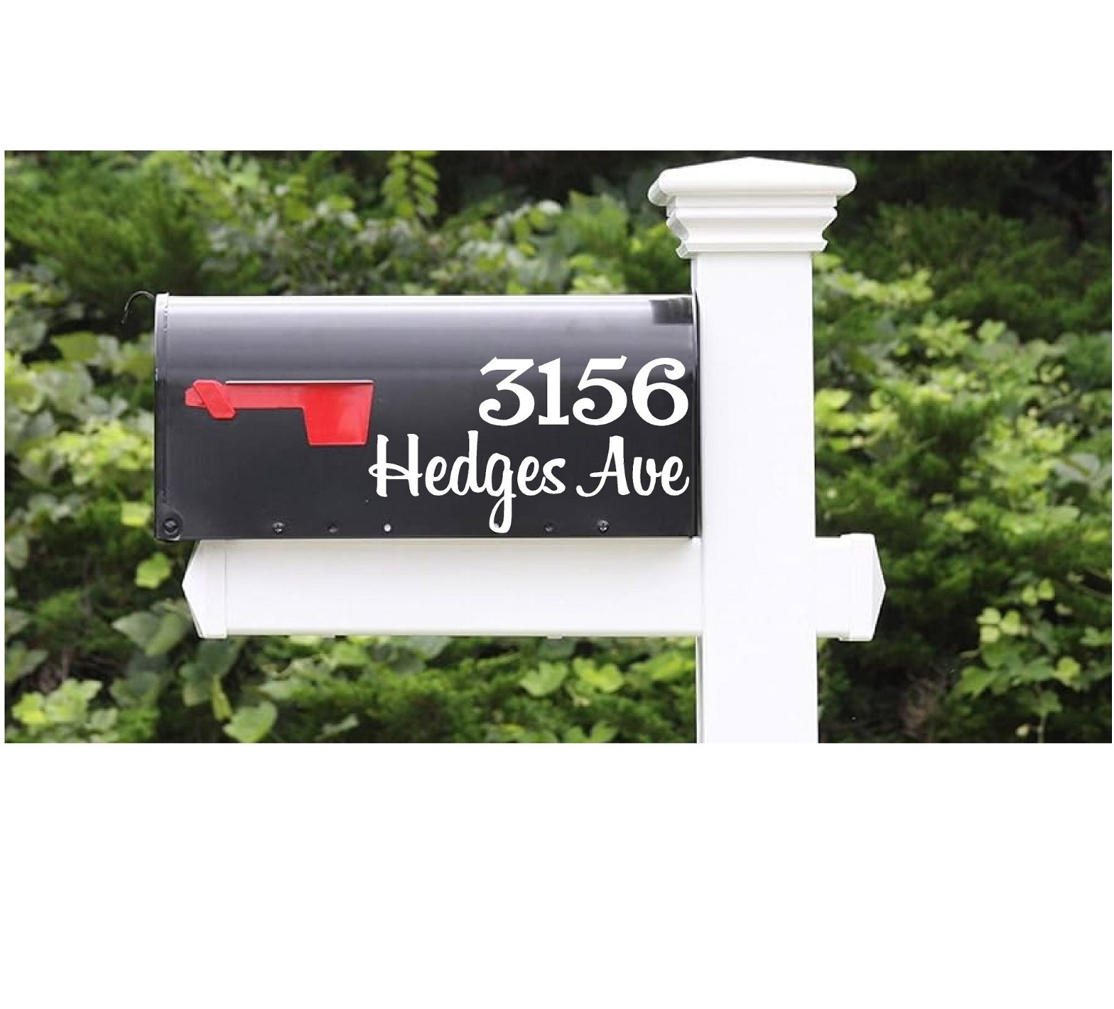 Custom REFLECTIVE Mailbox NUMBER | SET | YOU PROVIDE Address and Street | DECALS