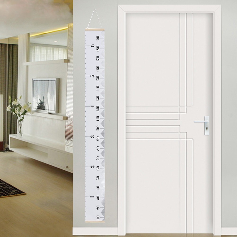 Wood Frame Height Measuring Ruler Hanging Chart For Children Room Wall Decor