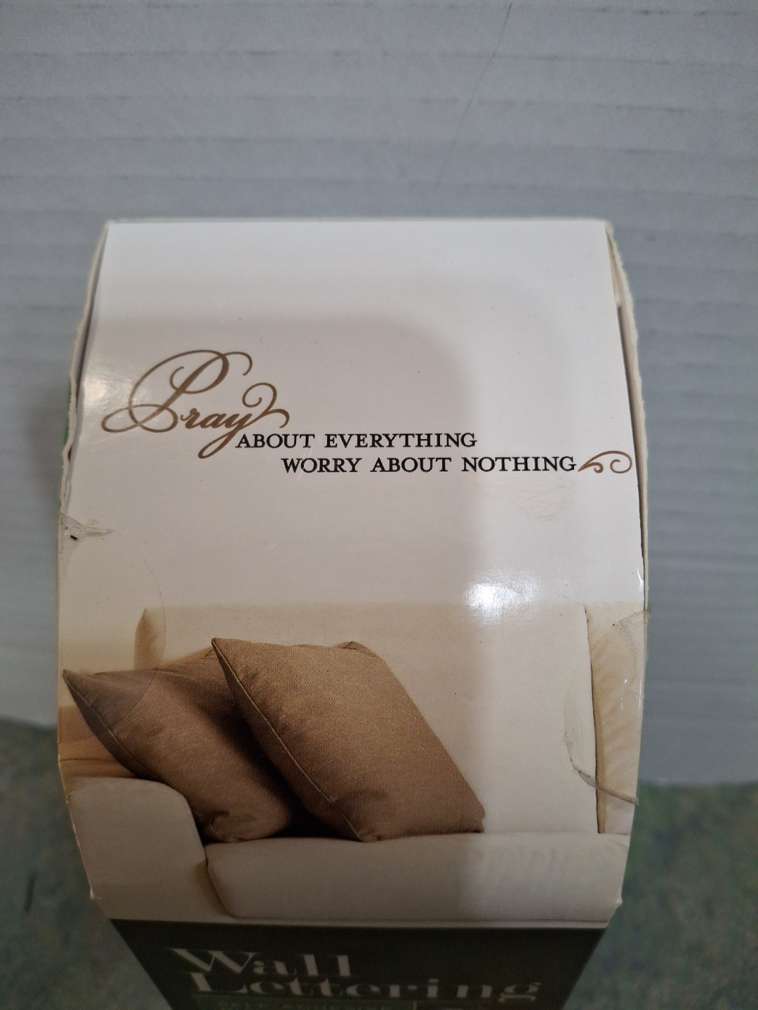 DCWV Home Removable Vinyl Wall Lettering NIB Pray about Everything