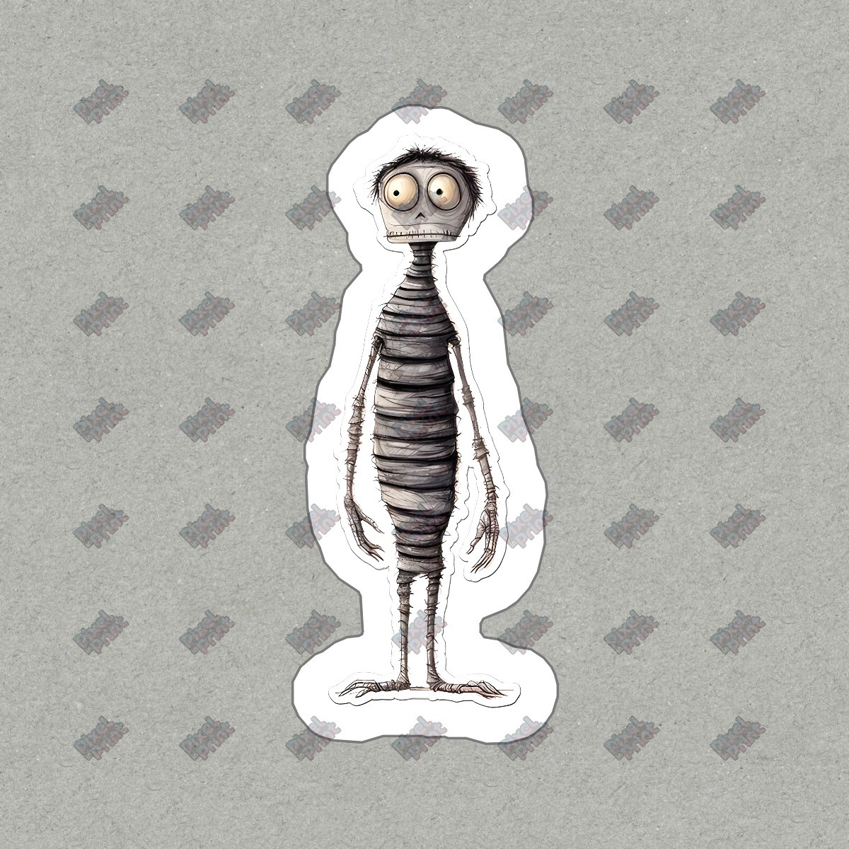 Unique Vinyl Sticker Decal Quirky Character Design for Home Decor & #743716