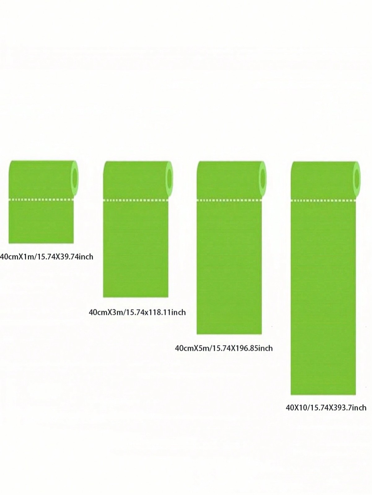 Green Peel And Stick Wallpaper 40x100cm 40x300cm 40x500cm 40x1000cm
