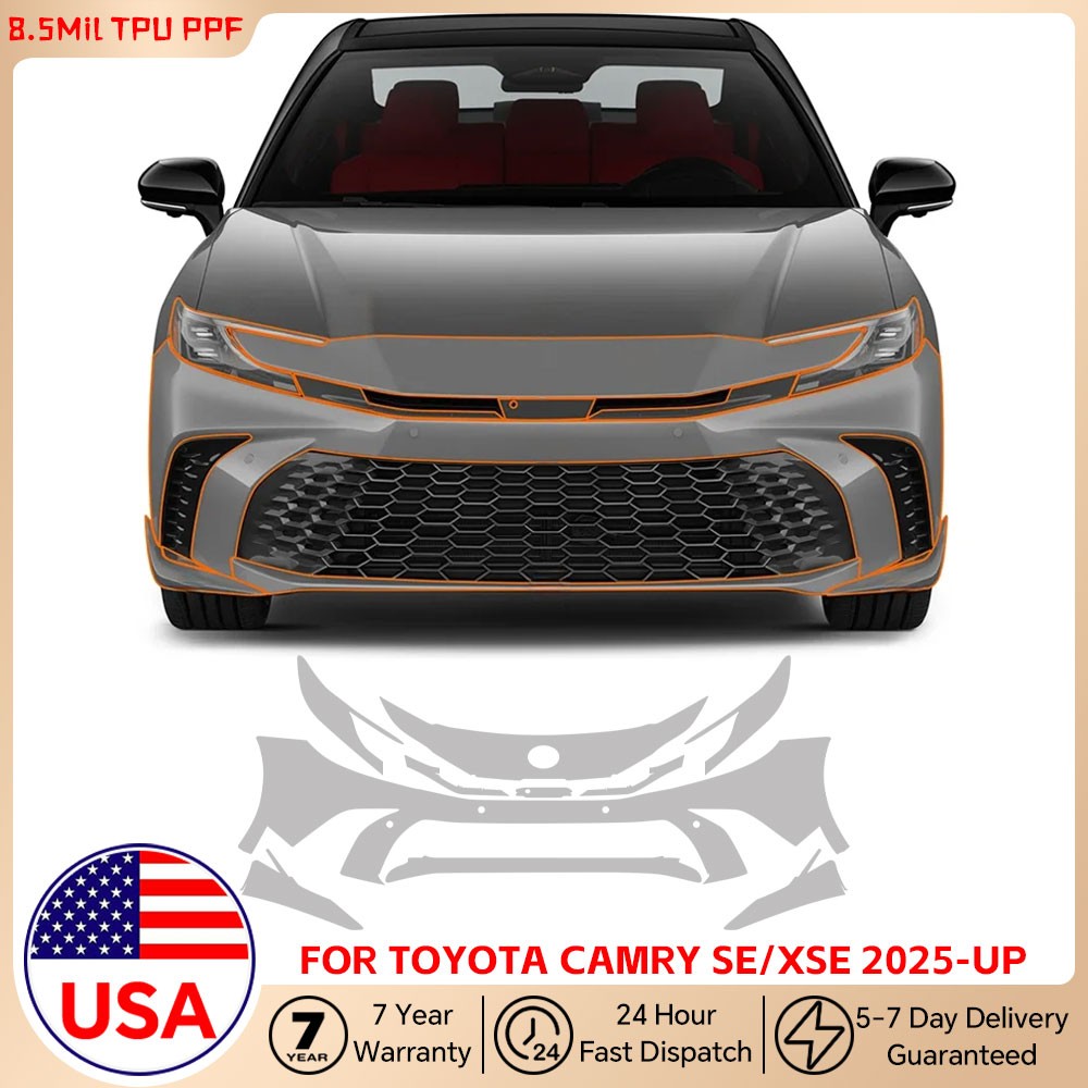 Toyota Camry 2025-UP PreCut Paint Protection Film Gloss Clear PPF TPU Kits