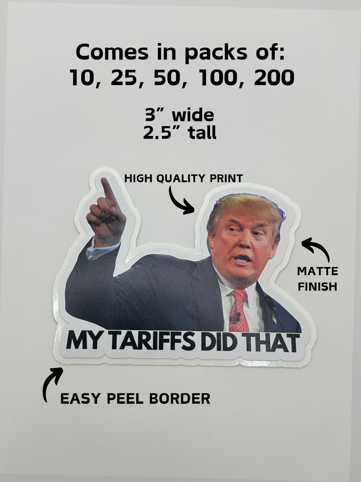 My Tariffs Did That It Anti-Trump Inflation Stickers for Grocery Prices Gas Pump