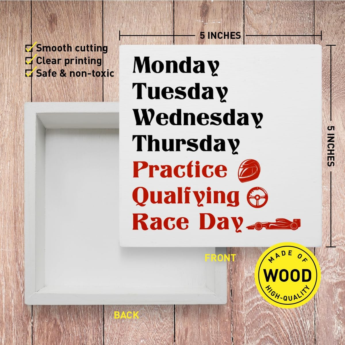Racing Gifts for Women Men, Racing Race Car Decor for Home Room Man Cave, Race R