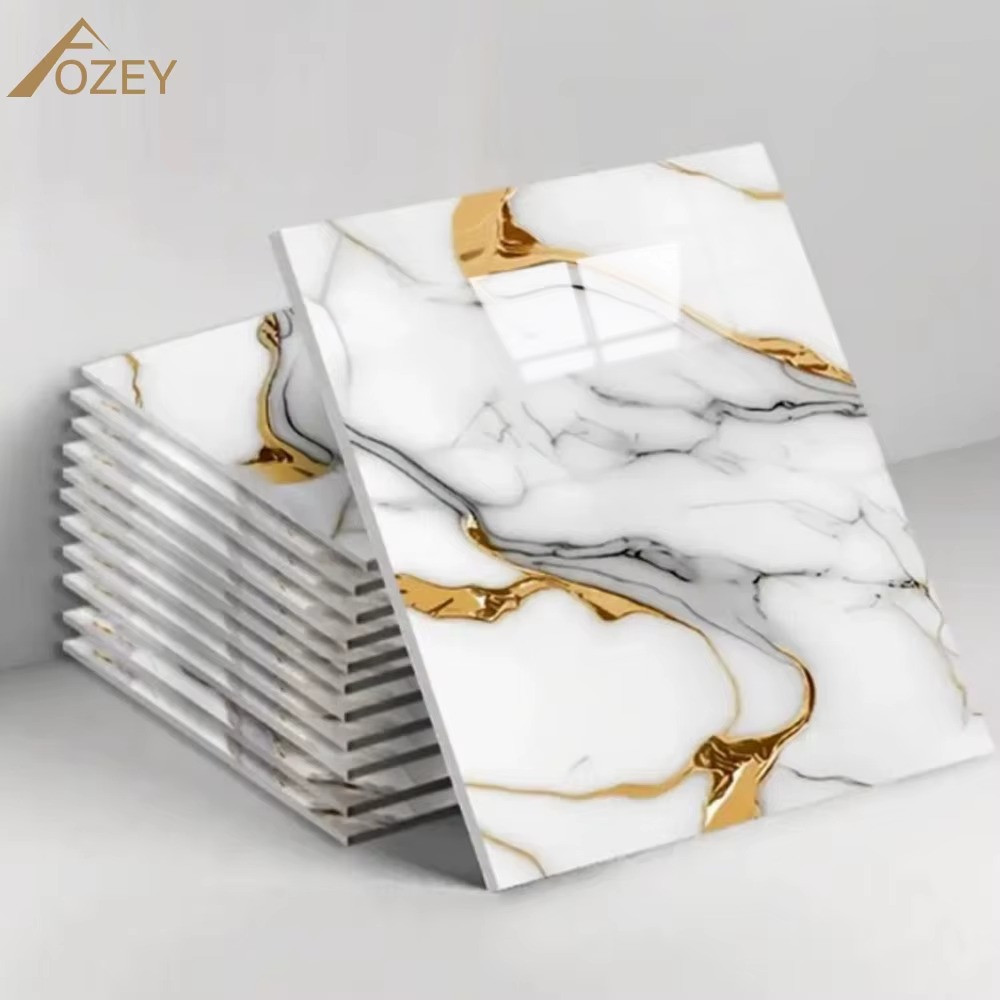 20pcs Faux Marble Wall Stickers Self-Adhesive Decals for Kitchen Bathroom