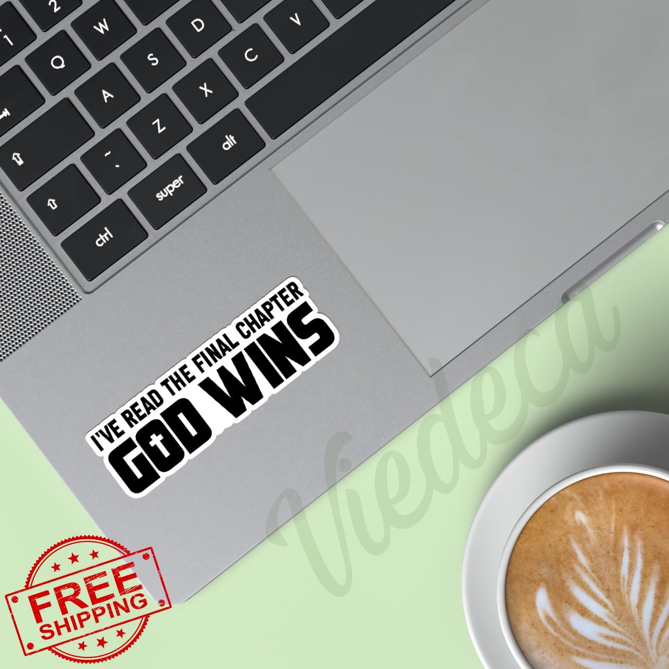 3Pcs Christian God Wins Bible Verse Sticker 3×1 Inch Vinyl