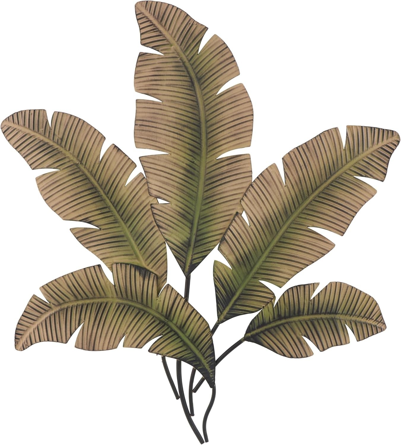 Stunning 35×34” Rustic Iron Leaf Wall Art Sculpture for Elegant Living Spaces