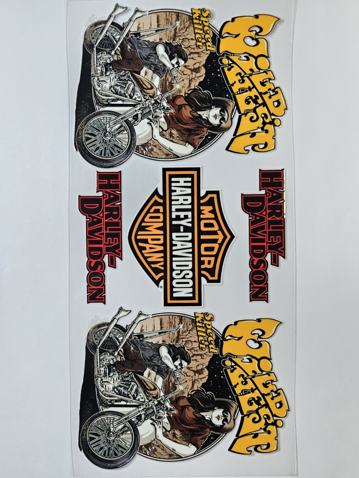 Harley UV DTF Transfer Sticker Wrap Tumbler UVDTF BUY 10+ GET COMBINED SHIP
